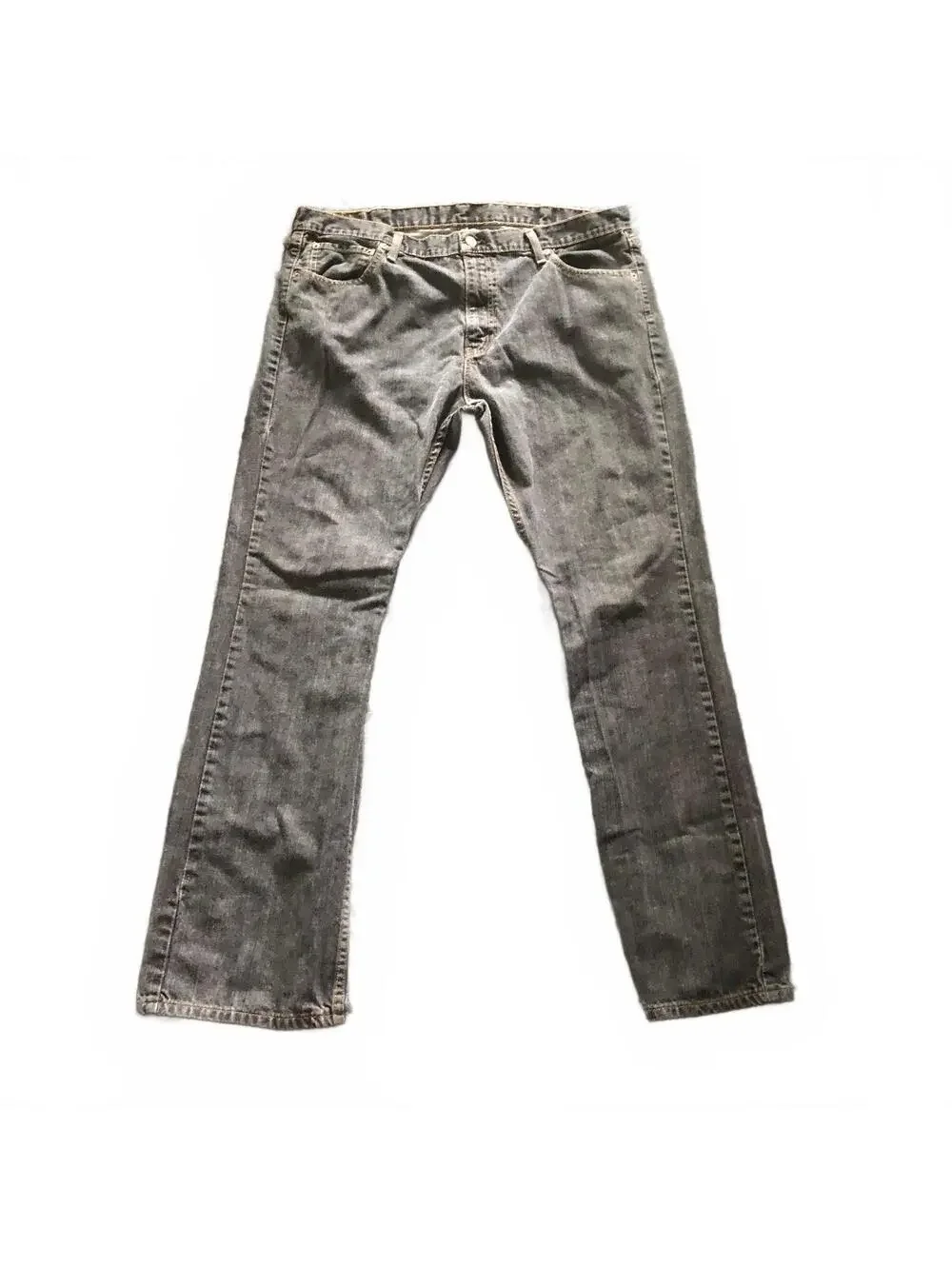 Levi's Dark Gray/Black Denim Jeans Straight Fit 40 x 32